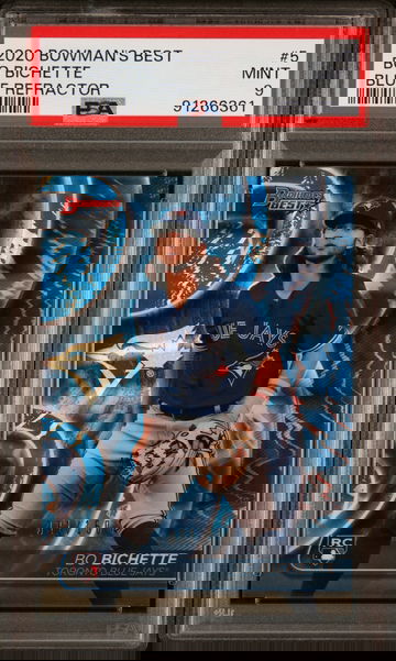 2020 Bowman's Best #5 Bo Bichette RC Blue Refractor /150 PSA 9 Mint Toronto Blue Jays