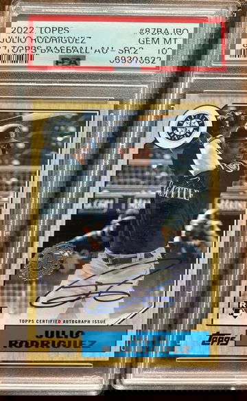 2022 Topps Julio Rodriguez ‘87 variation PSA 10