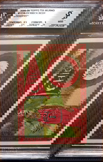 2009-09 Topps T51 Murad Derrick Rose #171B Standing Rookie BGS 9