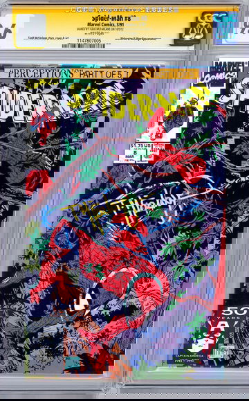 SPIDER-MAN #8 CGC-SS 9.6 *FIRST PRINT SIGNED BY ORIG ARTIST TODD MCFARLANE* 1991