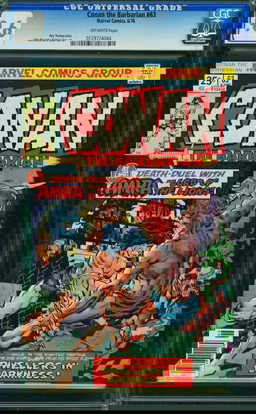 CONAN THE BARBARIAN #63, CGC 9.6 NM+