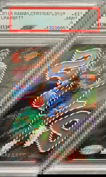 RJ Barrett Panini Certified Graffiti 2019