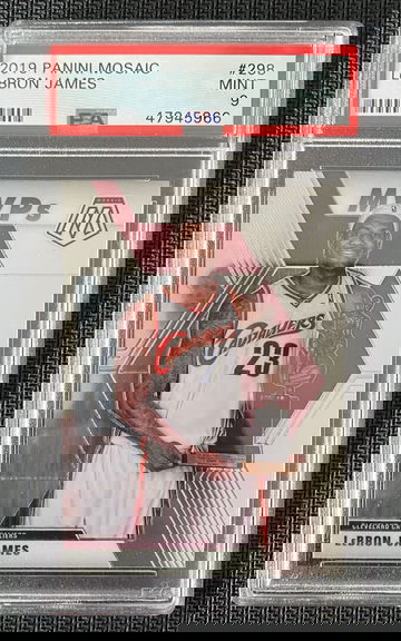 2019 Panini Mosaic LeBron James PSA 9