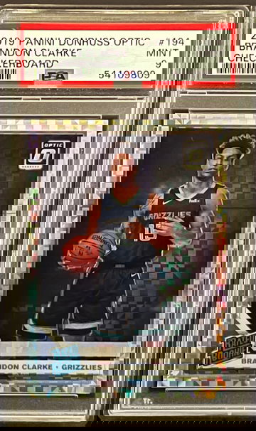 2019-20 Brandon Clarke Donruss Optic Checkerboard PSA 9 Mint #194