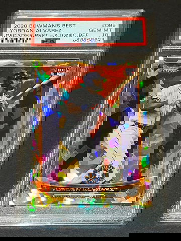 2020 Bowman’s Best Decades Best Atomic Refractor Yordan Alvarez RC #DB5 PSA 10 Gem Mint