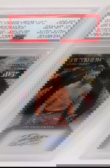 2021 UFC Panini Prizm Jiri Prochazka RC MOJO Auto #/25 PSA 10