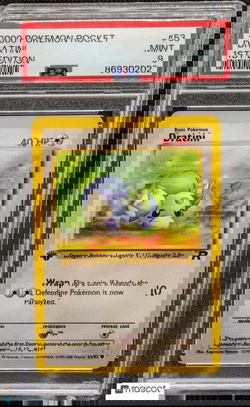 2000 Pokemon Rocket Dratini #53 1st Edition PSA 9