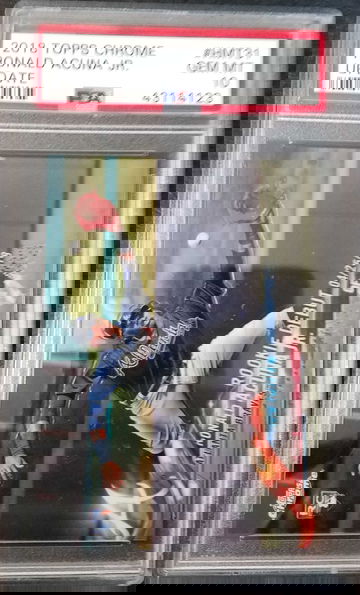 2018 Topps Chrome Ronald Acuna Jr. PSA 10 Update #HMT31