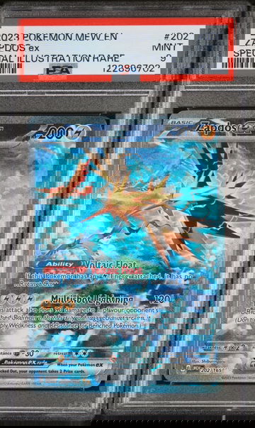 2023 Pokemon #202 Zapdos ex Special Illustration Rare PSA 9