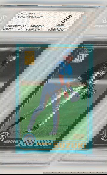 2001 TOPPS ICHIRO SUZUKI RC #726 BGS 8