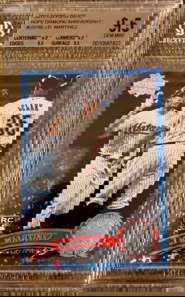 2011 Topps Update JD Martinez Hope Diamond Anniversary /60 US186 BGS 9.5 Rookie