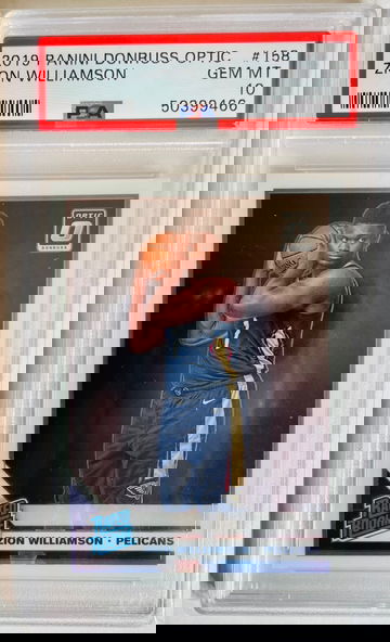 2019-20 Panini Donruss Optic Basketball #158 Zion Williamson Base Rookie PSA 10