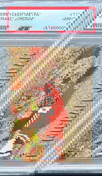 1996 Fleer Metal Michael Jordan PSA 9