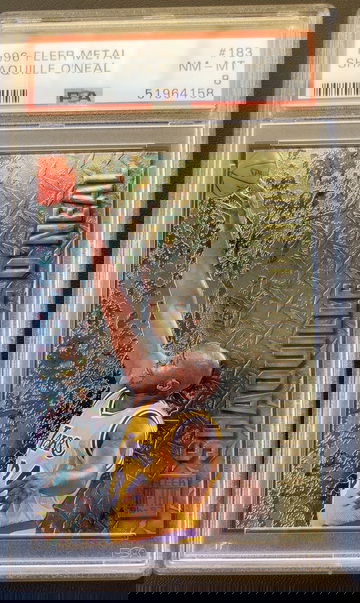 1996-97 Fleer Metal #183 Shaquille O'Neal  PSA 8 NM-MT