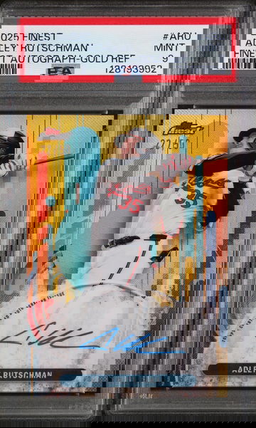 2025 Topps Finest Finest Autographs Gold Refractor Adley Rutschman #ARU /50 PSA 9