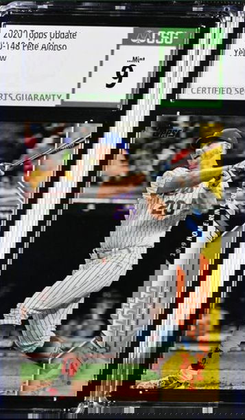 Pete Alonso 2020 Update Walgreens Yellow Parallel CSG 9