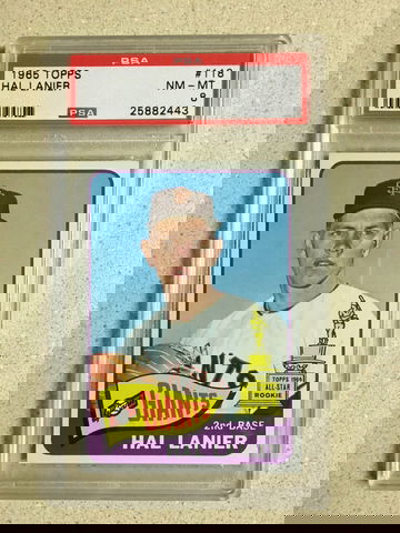 1965 Topps #118 Hal Lanier PSA 8 NM-MT GIANTS ROOKIE 