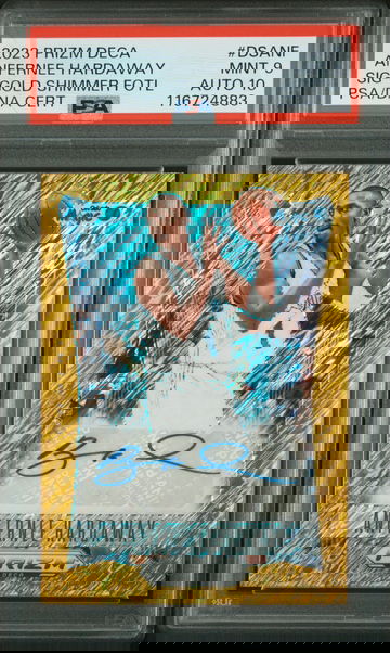 Anfernee Hardaway Auto 2023 Prizm Deca Gold Shimmer PSA 9 10