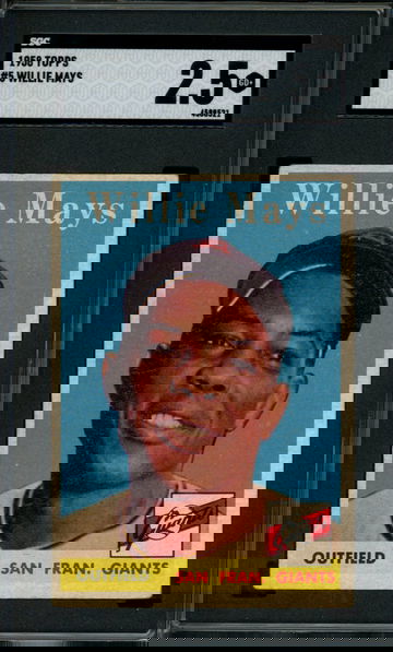 1958 Topps Willie Mays #5 SGC GD+ 2.5