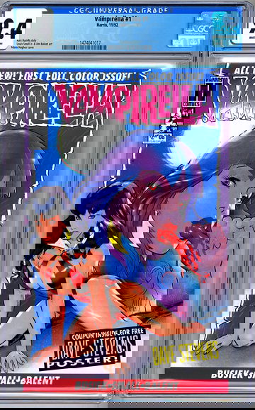 VAMPIRELLA #1 CGC 9.4 *ADAM HUGHES COVER* PREMIERE ISSUE HARRIS COMICS 1992