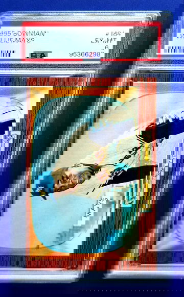 Willie Mays 1955 Bowman #184 Giants HOF GOAT PSA Centered 6 EX MINT *GWCARDS*