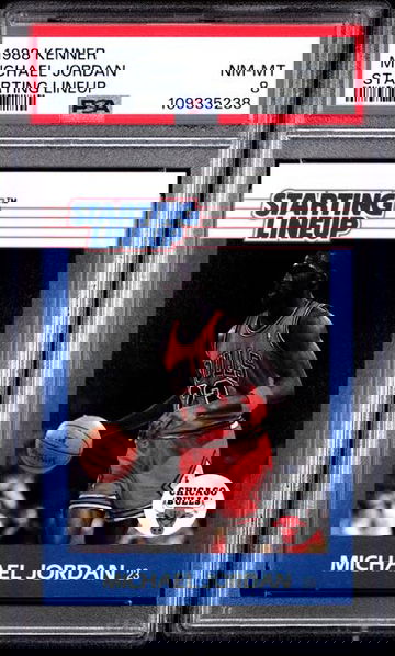 1988 Kenner Starting Lineup SLU Michael Jordan PSA 8