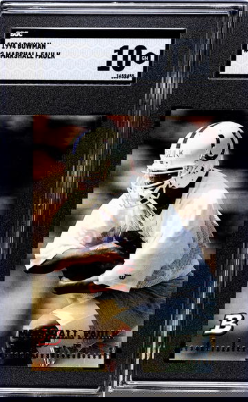 1994 Topps Bowman Marshall Faulk #2 RC SGC 10