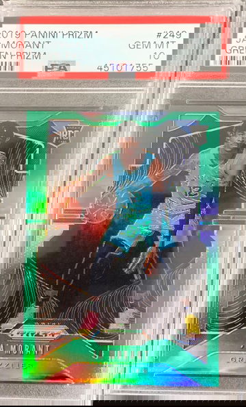 2019 Prizm Green Ja Morant PSA 10