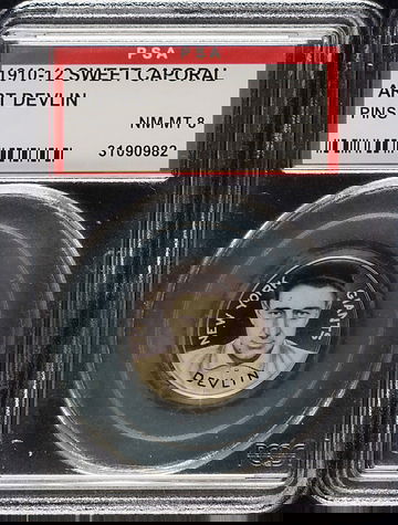 1910-12 Sweet Caporal Art Devlin New York Giants  PSA 8 NM/MT