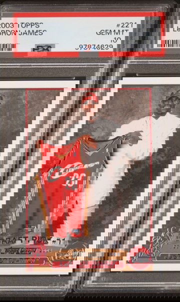 2003 Topps LeBron James PSA 10 Rookie Card RC #221 