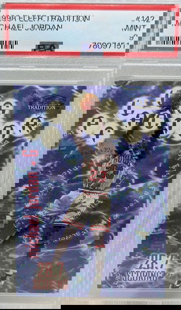 1998 Fleer Tradition Michael Jordan #142 PSA 9 Insert