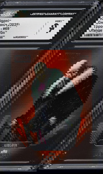 2025 Topps Disney Genesis Kingpin Orange Foil Refractor