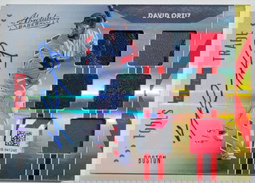 2020 Panini Absolute David Ortiz Tools of The Trade Auto 6 Way Game Used Patch /5