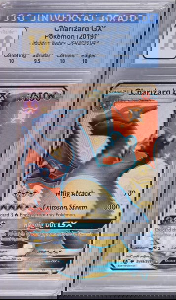 CGC PRISTINE 10 Shiny CHARIZARD GX Hidden Fates SV49/SV94