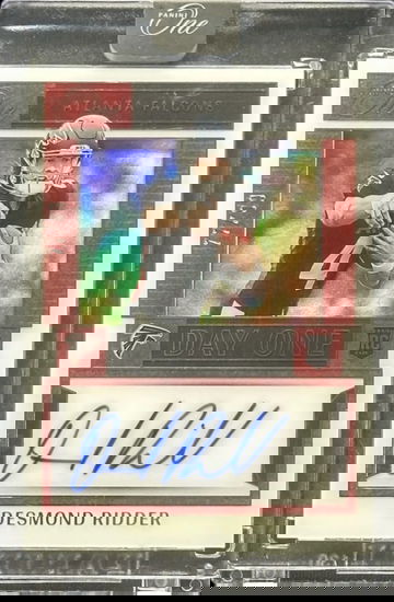 2022 Panini One DESMOND RIDDER Day One ROOKIE AUTO /99 Falcons #117