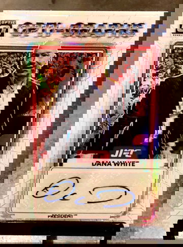Dana White 2023 UFC Donruss Optic Silver Holo Auto