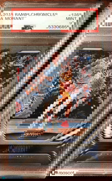 Ja Morant 2019 Panini Chronicles Playbook #168 Rookie Card PSA 9 MINT Grizzlies