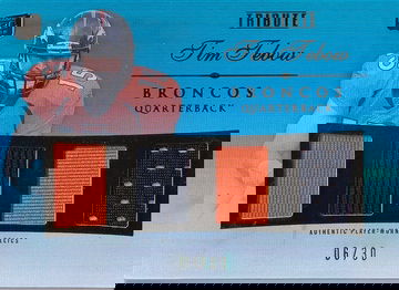 2010 Topps Tribute Tim Tebow #QR-TT RC Blue Relic 06/30