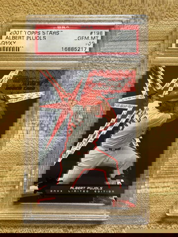 2001 Topps Stars Albert Pujols Rookie Card Onyx  #’d /99 PSA 10 Gem Mint *pop 2