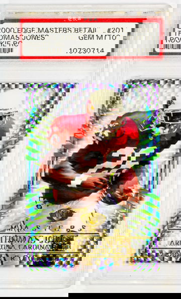 2000 Thomas Jones Edge Masters Retail  Rookie  #201 PSA 10