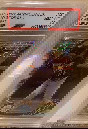 2019 Bowman Julio Rodriguez Mega Box Chrome 1st PSA 10 Gem Mint