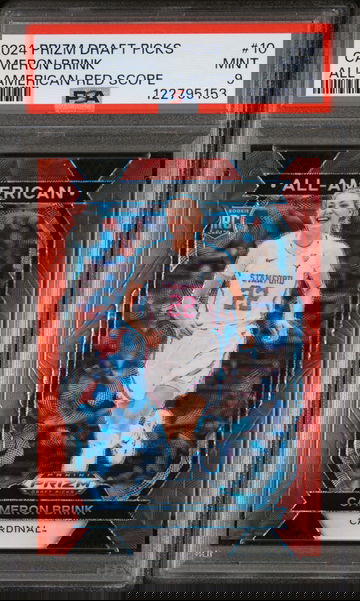 2024 Prizm #10 Cameron Brink All-American-Red Scope /88 PSA 9