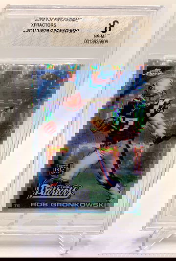 2010 Topps Chrome Rob Gronkowski Xfractor Refractor Rookie RC #C112 BGS 8