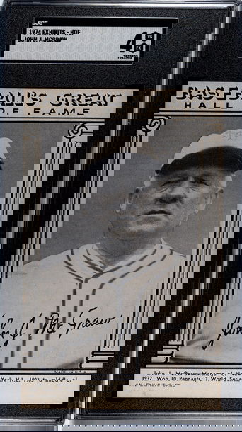 1974 Baseball's Great Hall of Fame Exhibits John McGraw New York Giants SGC 4 VGEX