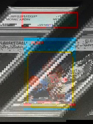 Michael Jordan 1988 Fleer Sticker PSA 7
