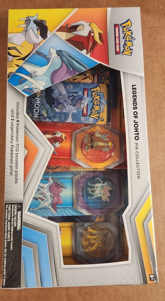 Pokemon Legends of Jotho pin collection