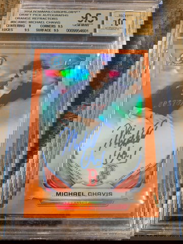 2014 Bowman Chrome Michael Chavis Auto /25 BGS 9.5/10
