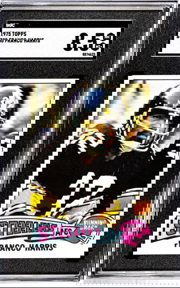 1975 Topps #300 Franco Harris Pittsburgh Steelers SGC 8.5 NM/MT+