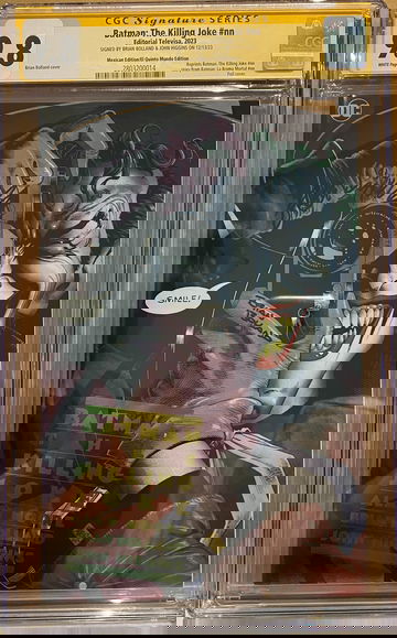 foil mexican ltd 1000! cgc 9.8 KILLING JOKE signed BOLLAND + HIGGINS!