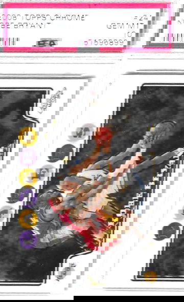 2008 topps chrome Kobe Bryant psa 10